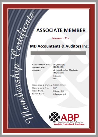 Our B-BBEE ABP membership certificates