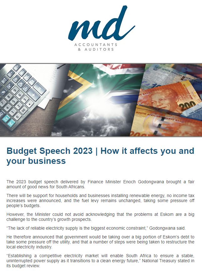 Budget Speech 2023 | How it affects you and your business