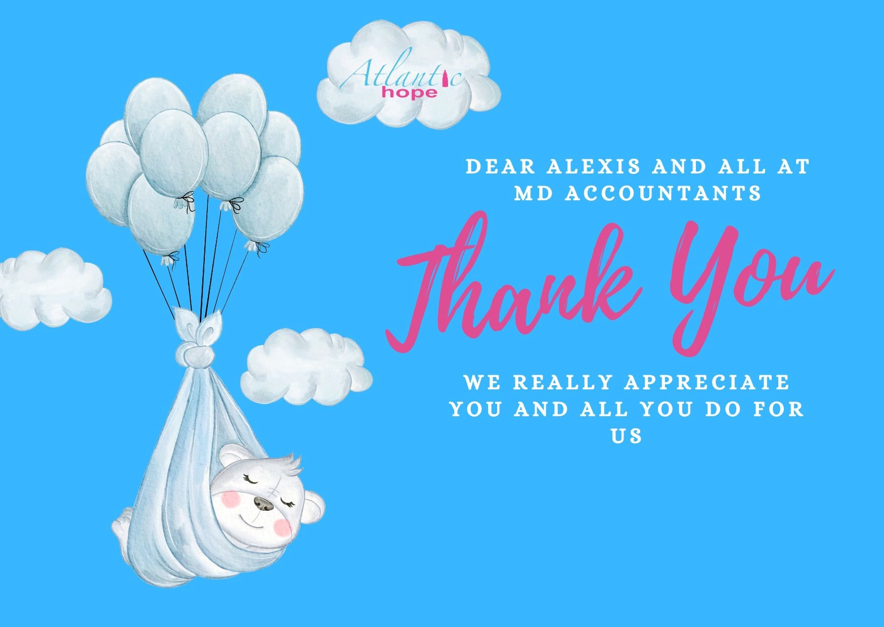 Thank You Alexis and all at MD Accountants