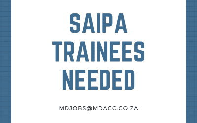 We are looking for SAIPA Trainees to join our Team