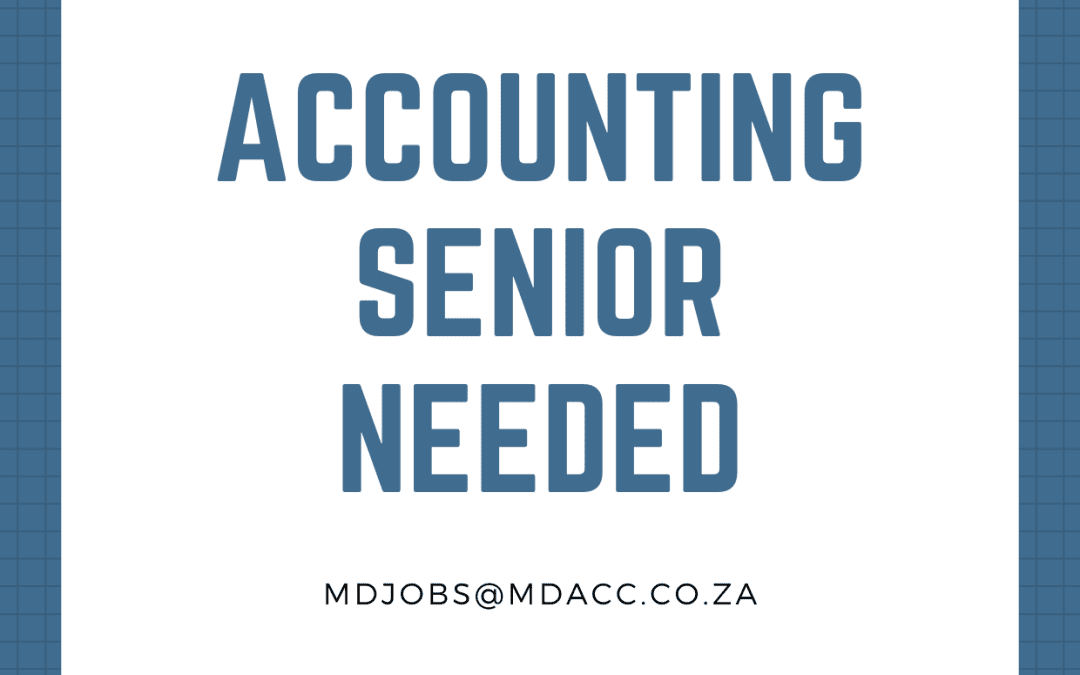 We are looking for an Accounting Senior to join our Team